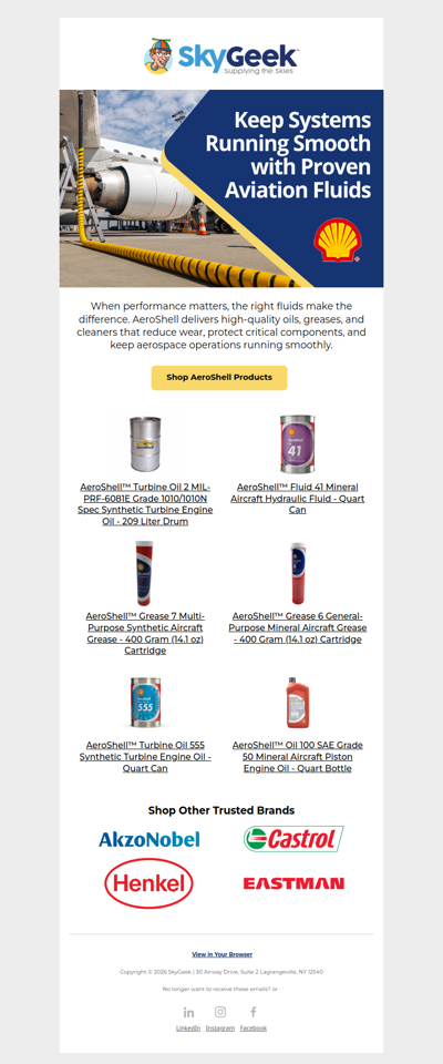 Power Performance with AeroShell