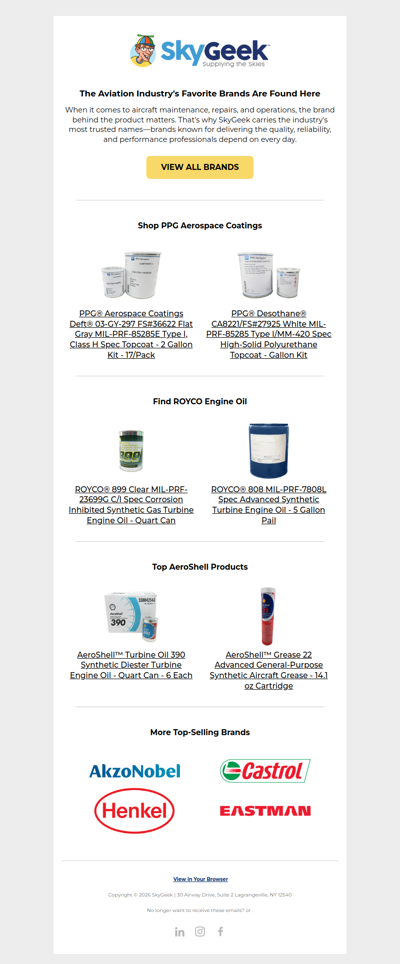 Aviation Brands Professionals Trust Most