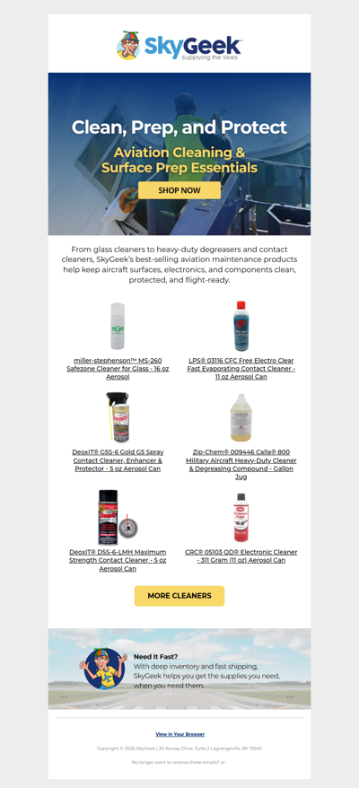 Aviation Cleaning Products For You 🫧