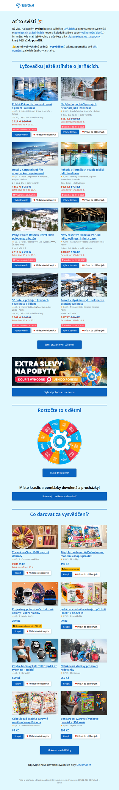 A dovolená taky bude navíc s extra slevou 🤑