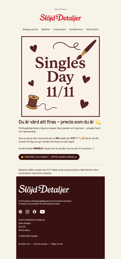 En liten hyllning till dig 💛 11 % rabatt bara för våra prenumeranter