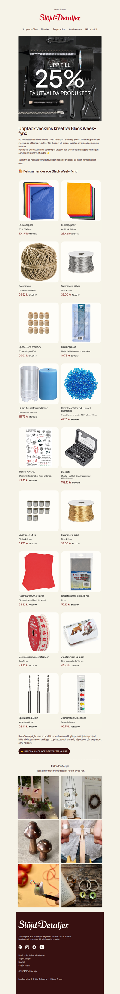 🎄 Kreativa klappar & pysselkit – nu till Black Week-pris!