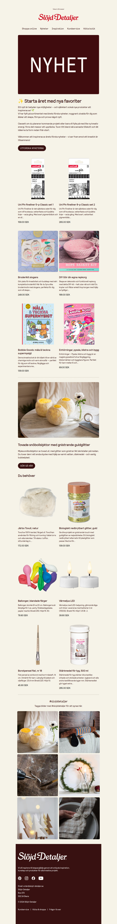 Årets första nyheter är här!