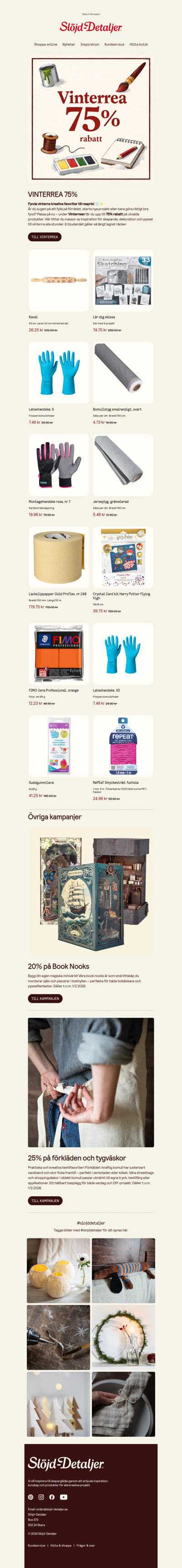 Nu sparkar vi igång Vinterrean – 75% rabatt!