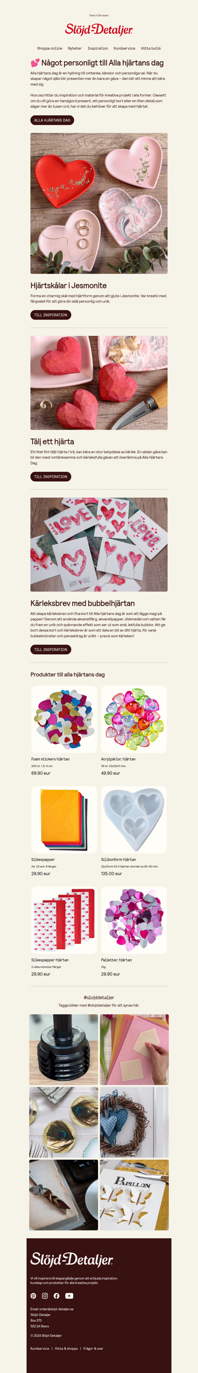 Skapa något som känns – till Alla hjärtans dag