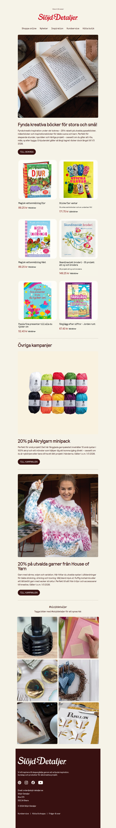 Bokrea & garnfynd – missa inte!