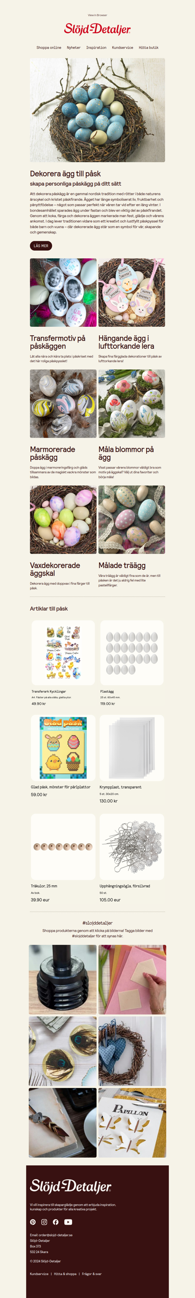 Allt för att dekorera påskägg 🐣