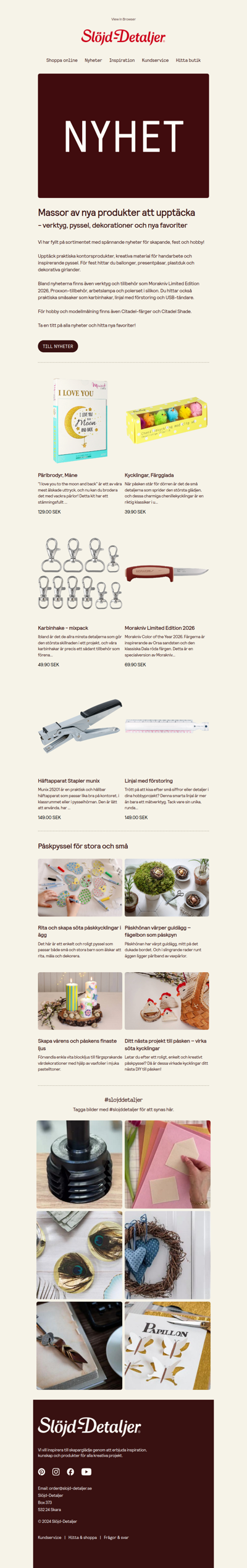 Nya produkter – upptäck vårens nyheter!