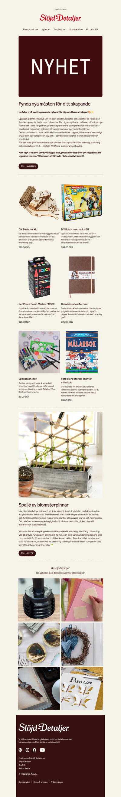 Nyheter för kreativa – från DIY-kit till målarböcker & Warhammer