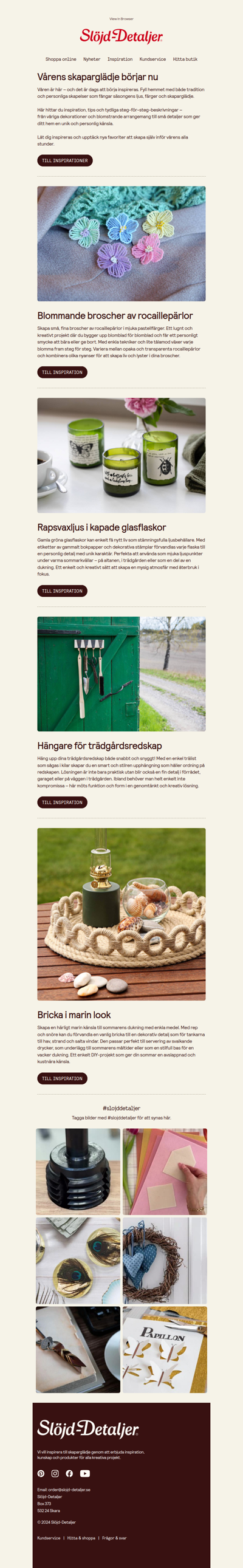 Dags att börja skapa till våren