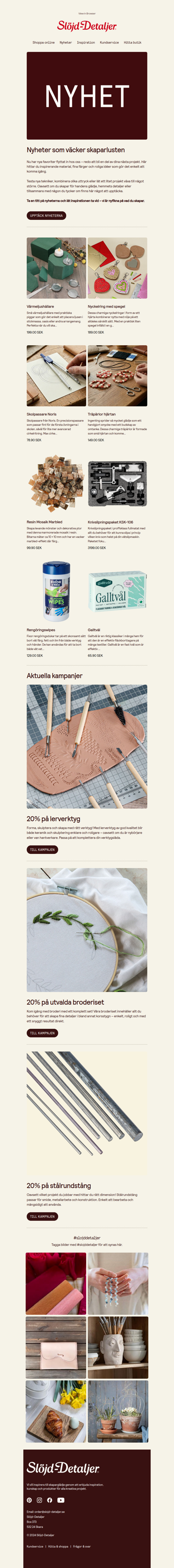 Upptäck nya idéer – skapa med våra senaste nyheter