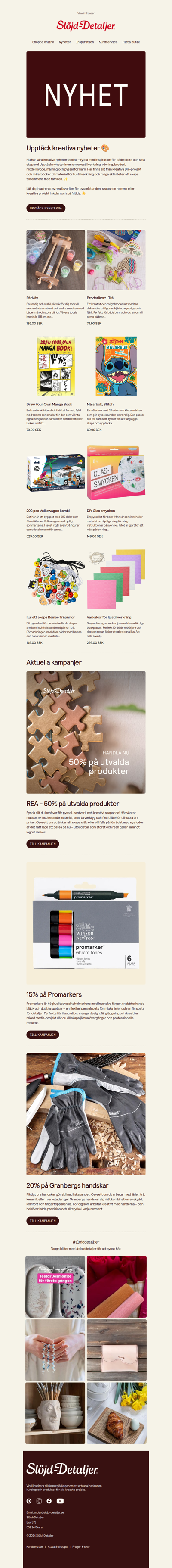 Kreativa nyheter för stora & små ☀️