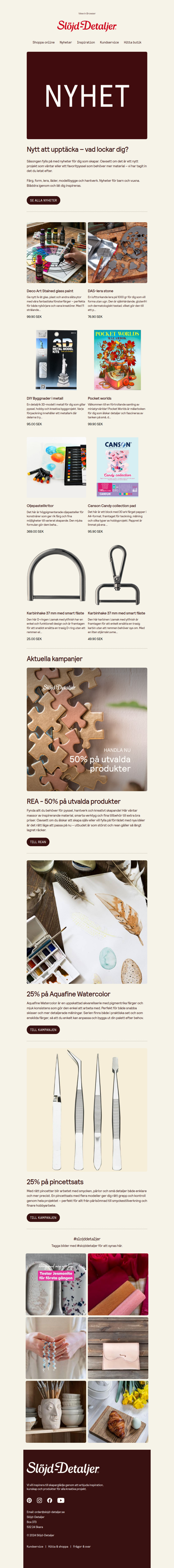 Vad skapar du härnäst? Säsongens nyheter är här