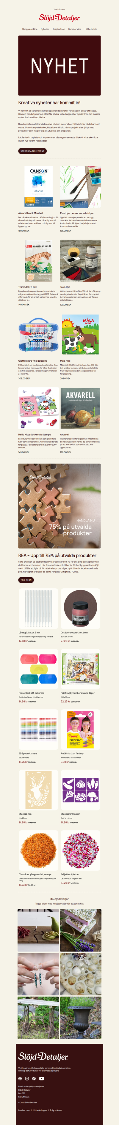 Kreativa nyheter för stora och små skapare ✨