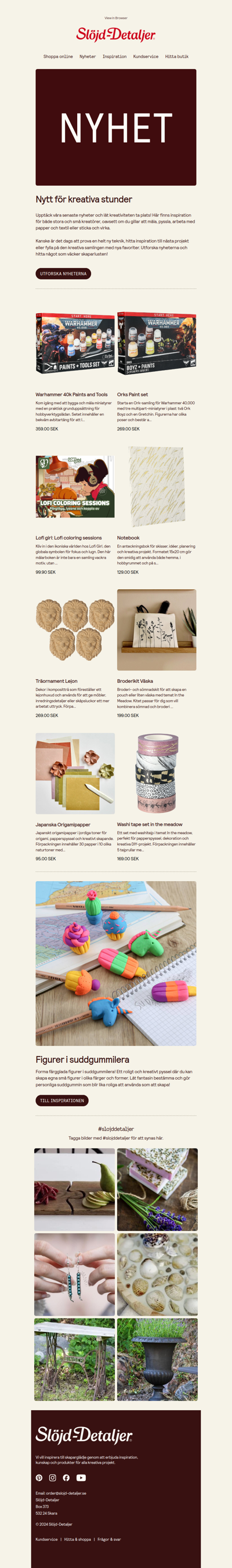 Kreativa nyheter för sensommarens alla projekt 🌿