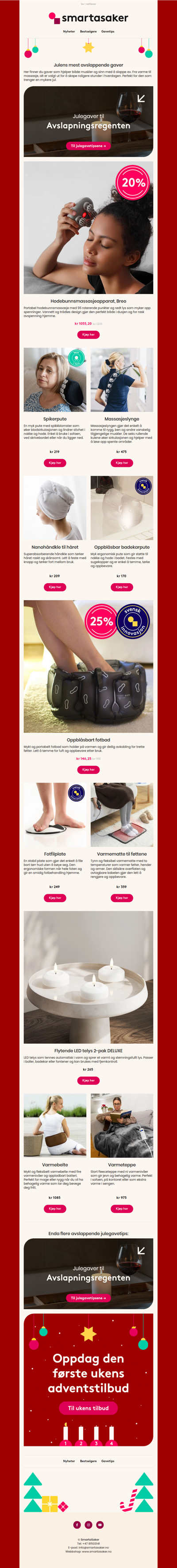 Julens mest avslappende gaver 💆