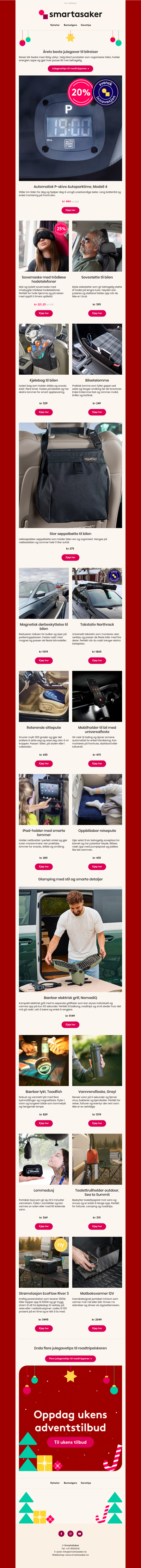 Årets beste julegaver til bilreiser 🎁