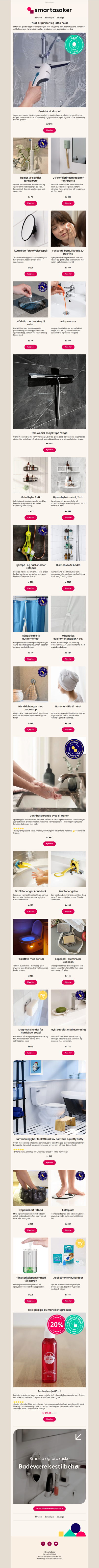 Smarte løsninger til hele badet ✨