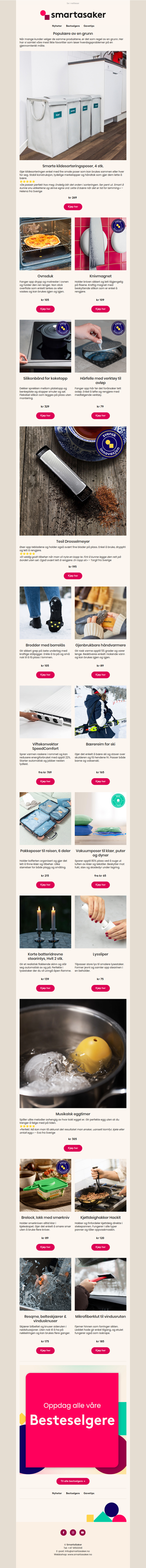 Bestselgere som gjør hverdagen enklere! ✨