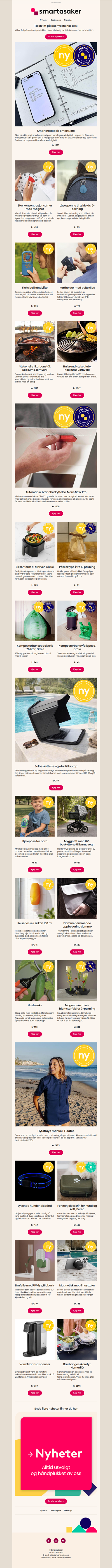 Ferske nyheter hos SmartaSaker!