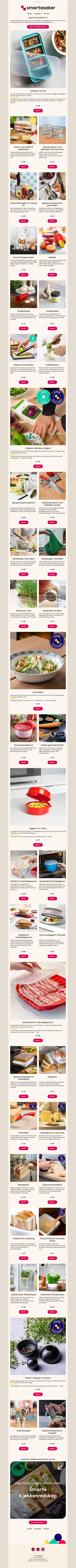 Lag mat smartere, 40 smarte kjøkkenhjelpere 🧑‍🍳