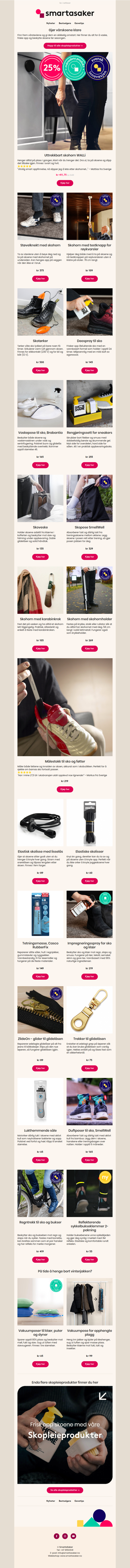 På tide å gjøre vårskoene klare 👟