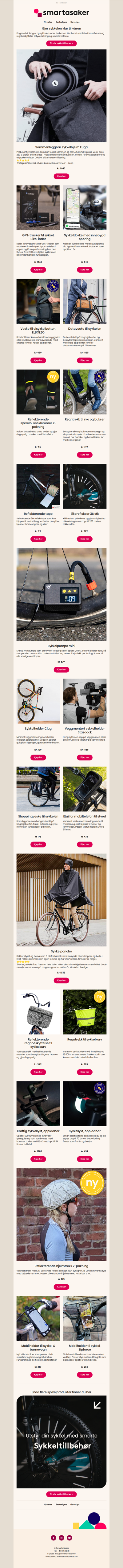 Sykkelsesongen er tilbake. Er du klar? 🚲