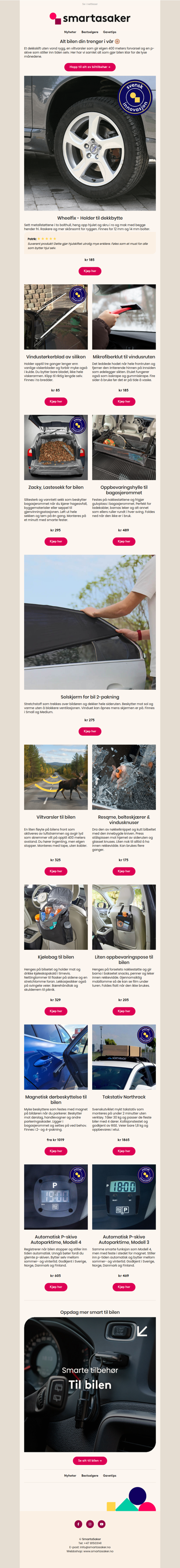 Bilen din fortjener også en vår 🛞