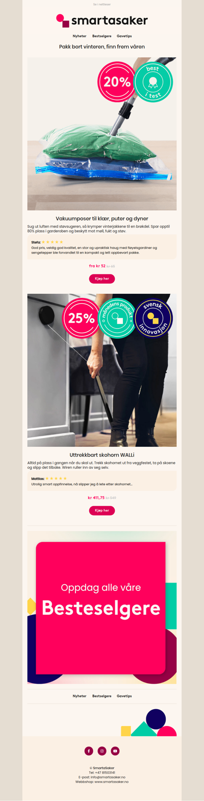 20% på best i test vakuumposer 🌟