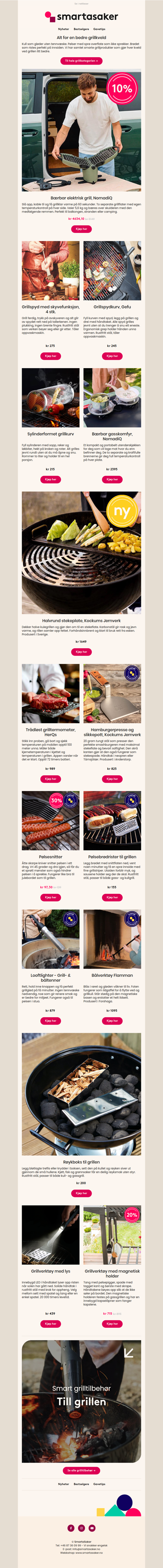 Første grillkveld fortjener riktig utstyr 🔥