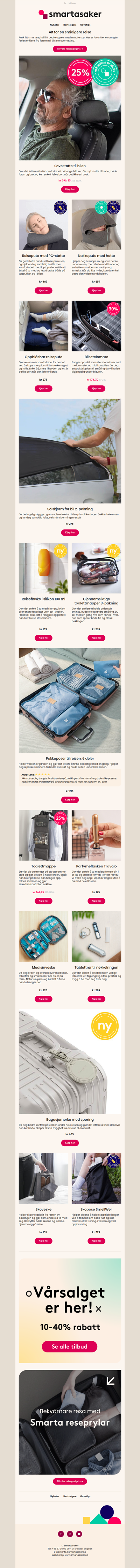 Alt for en smidigere reise 🧳✨