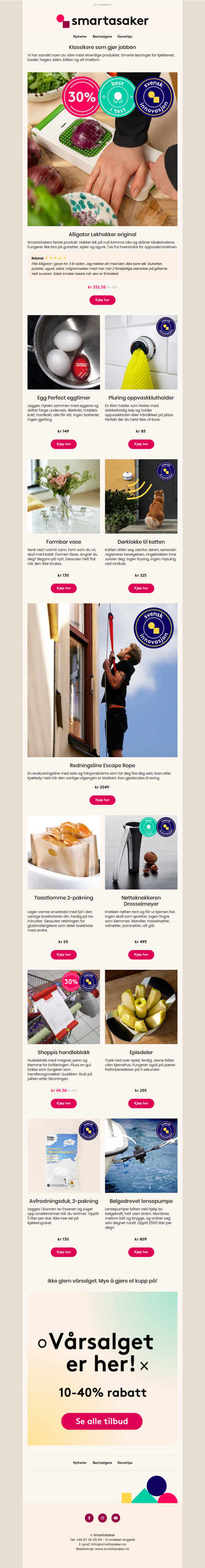 30% på Alligator løkhakker + flere klassikere ✨