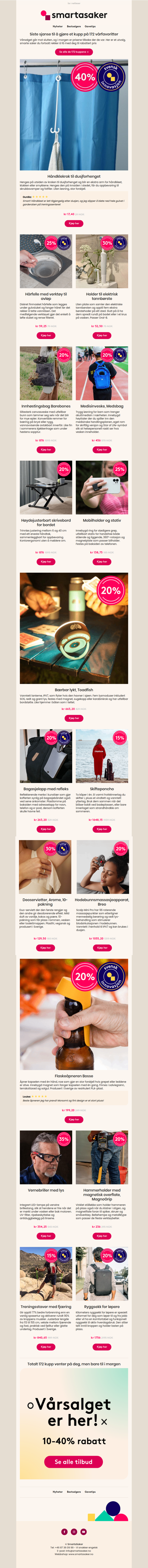 Siste dagen av vårsalget ⌛️