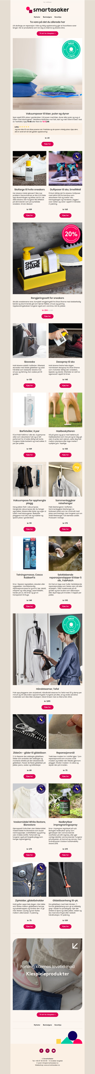 Forleng levetiden på klær og sko med smarte produkter ✨