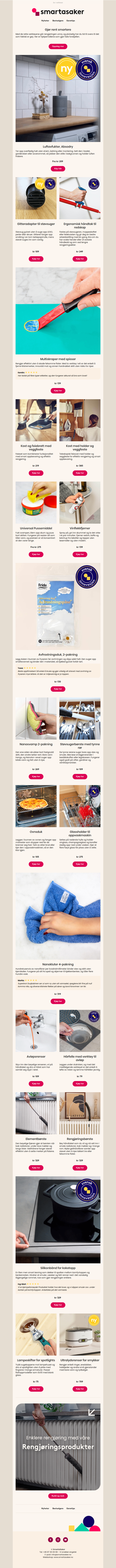 Gjør rent smartere, ikke mer ✨