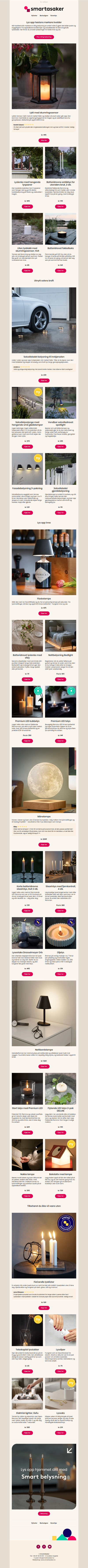Mørket kommer snikende, vi har lysende løsninger ✨