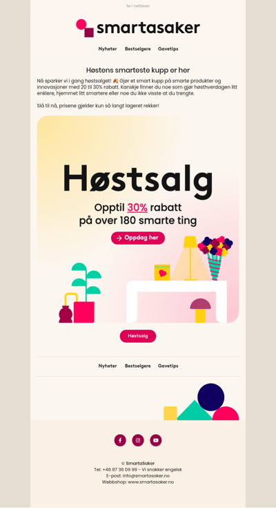 Høstsalget er her! 🍂