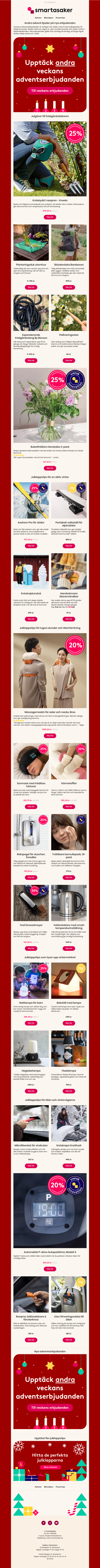 Andra advent bjuder på nya erbjudanden 🎁