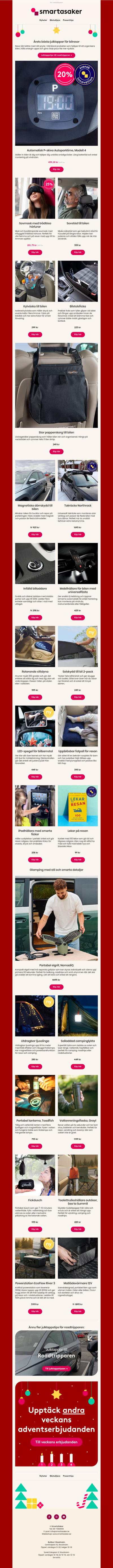 Årets bästa julklappar för bilresor 🎁