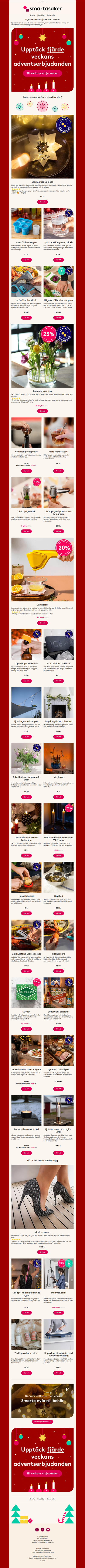 Nya erbjudanden till fjärde advent, redo för nyår! 🎁🎆