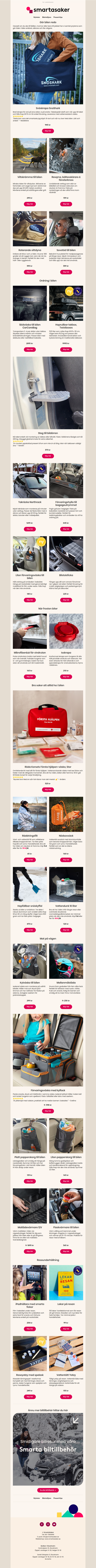 Allt du behöver i bilen just nu 🚗 ❄️