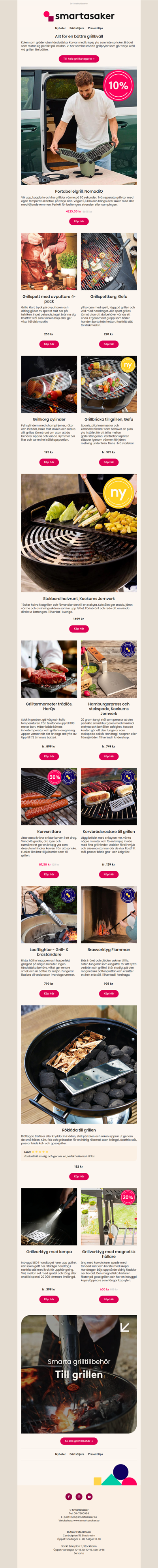 Första grillkvällen förtjänar rätt prylar 🔥