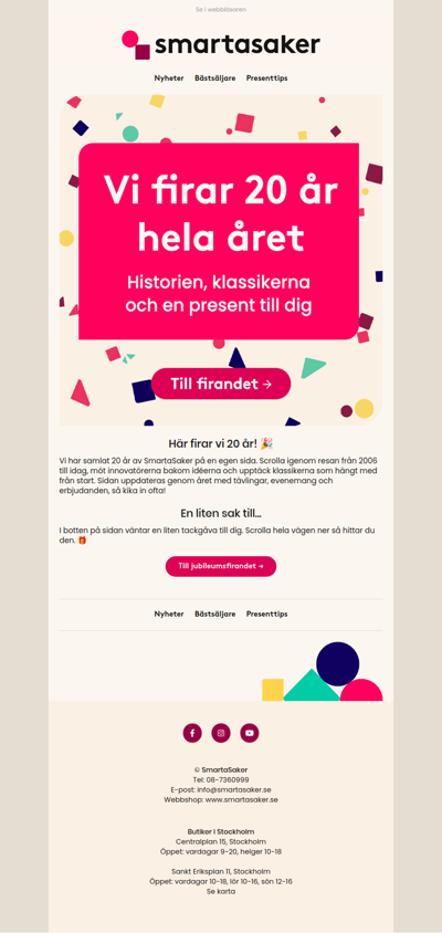 Välkommen till jubileumsfirandet! 🎉