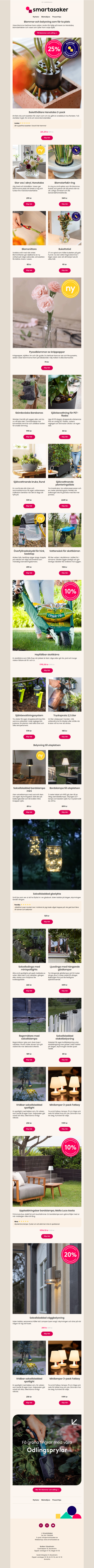 Blommor och belysning som får ta plats 💐