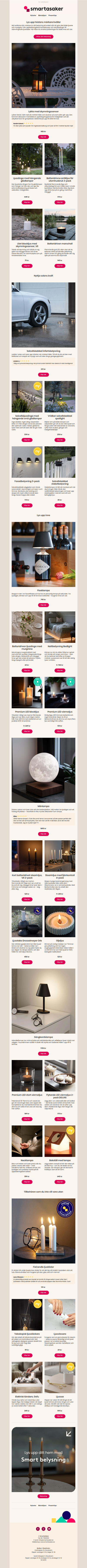 Mörkret kommer smygande, vi har ljusa lösningar ✨