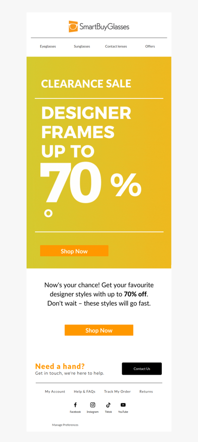 Up to 70% Off Clearance Picks 🛍️