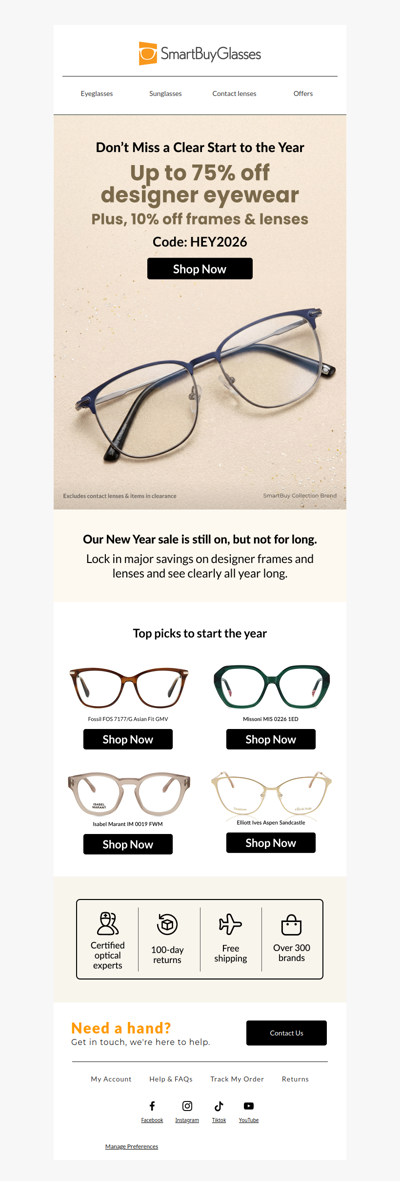 Don't miss out on New Year savings