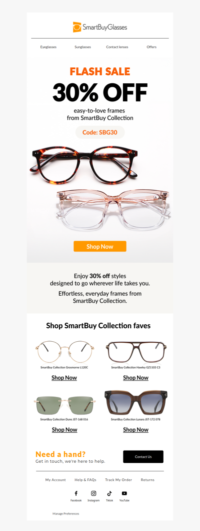 30% off is going, going...💸