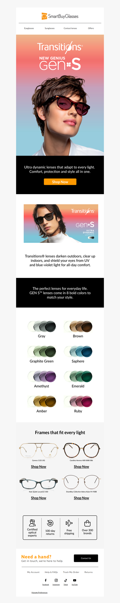 Introducing Transitions® Gen S Lenses