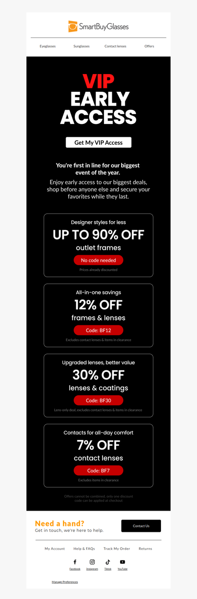 Black Friday VIP Early Access is Live